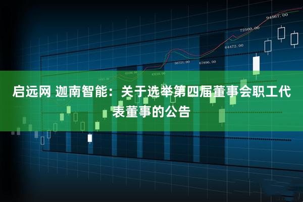 启远网 迦南智能：关于选举第四届董事会职工代表董事的公告